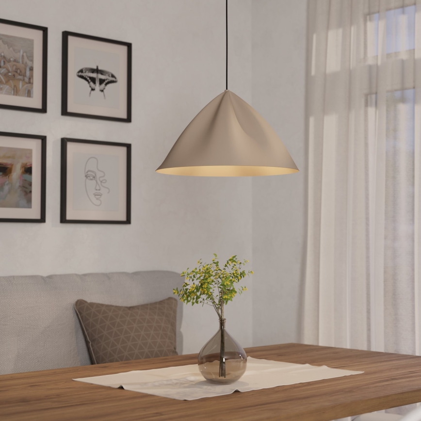 Eglo - Lustra ar auklu 1xE27/40W/230V krēmkrāsa