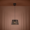 Eglo - Lustra ar auklu 1xE27/40W/230V melna