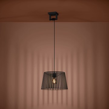 Eglo - Lustra ar auklu 1xE27/40W/230V melna