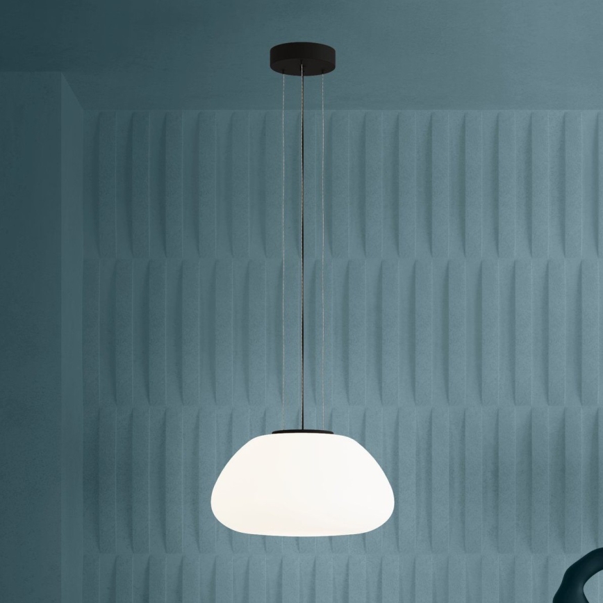 Eglo - Lustra ar auklu 1xE27/40W/230V melna