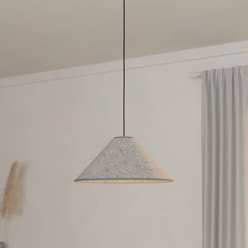 Eglo - Lustra ar auklu 1xE27/40W/230V pelēka