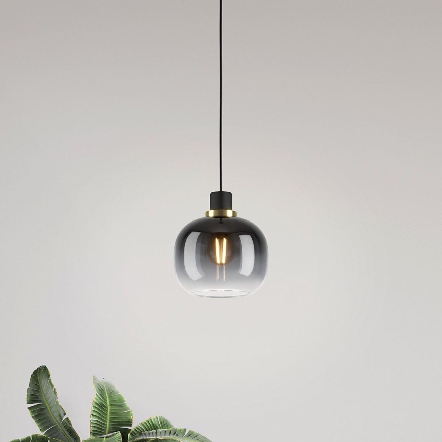 Eglo - Lustra ar auklu 1xE27/40W/230V pelēka