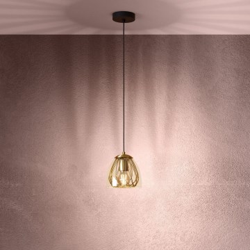Eglo - Lustra ar auklu 1xE27/40W/230V zelta