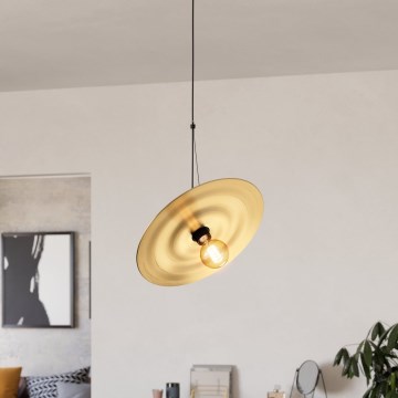 Eglo - Lustra ar auklu 1xE27/40W/230V zelta