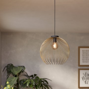 Eglo - Lustra ar auklu 1xE27/40W/230V zelta
