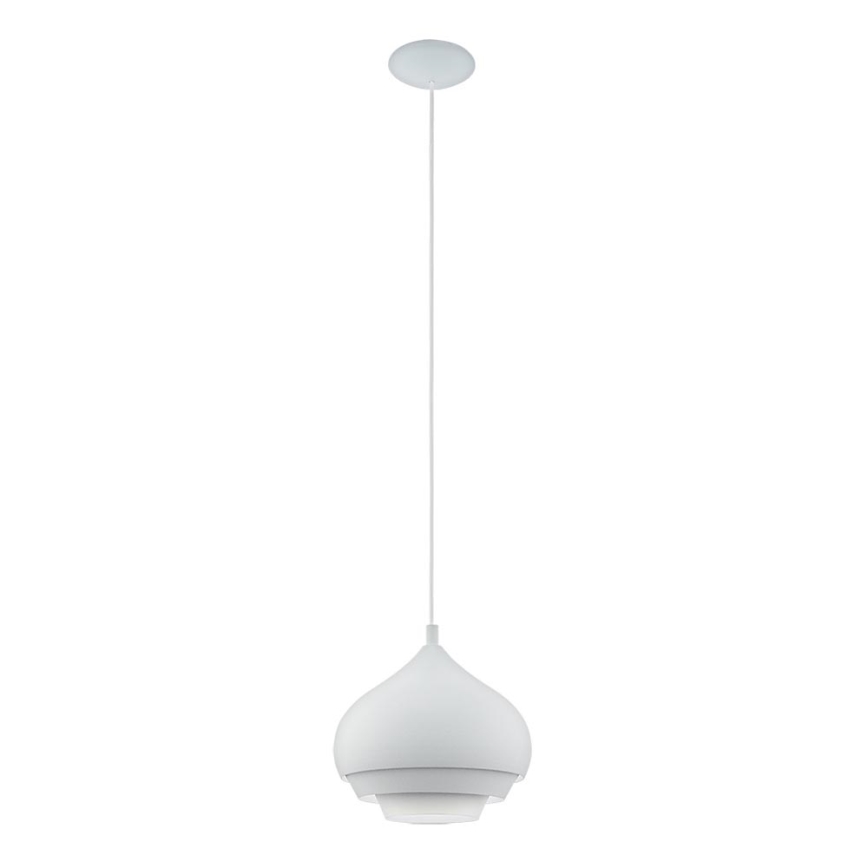 Eglo - Lustra ar auklu 1xE27/60W/230V balts