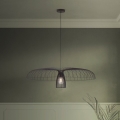 Eglo - Lustra ar auklu 1xE27/60W/230V d. 98,5 cm melna