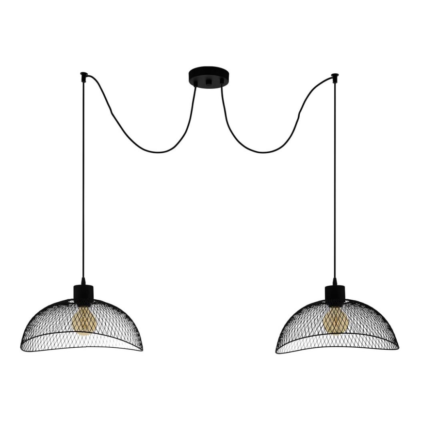Eglo - Lustra ar auklu 2xE27/60W/230V zirneklis
