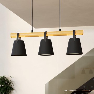 Eglo - Lustra ar auklu 3xE27/10W/230V