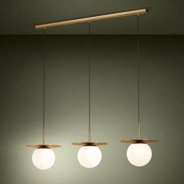 Eglo - Lustra ar auklu 3xE27/40W/230V zelta