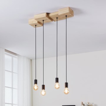 Eglo - Lustra ar auklu 4xE27/40W/230V
