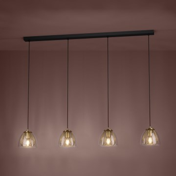 Eglo - Lustra ar auklu 4xE27/40W/230V zelta
