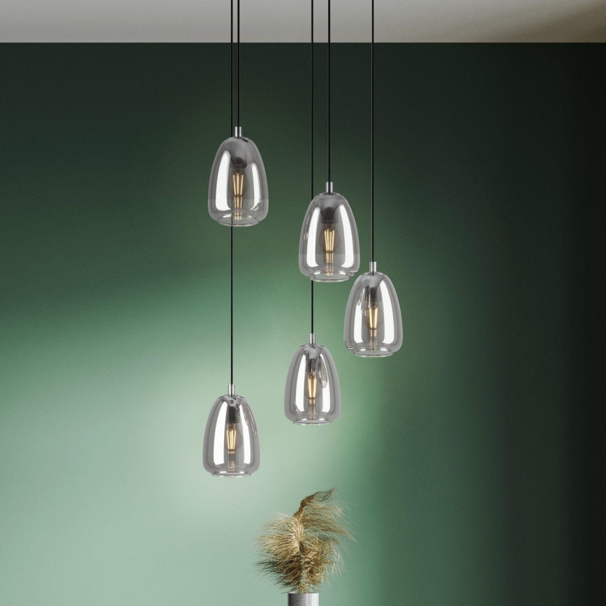 Eglo - Lustra ar auklu 5xE27/40W/230V