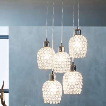 Eglo - Lustra ar auklu 5xE27/60W/230V