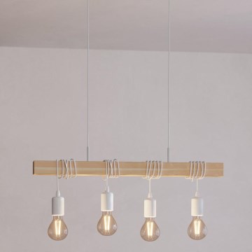 Eglo - Lustra ar auklu TOWNSHEND 4xE27/60W/230V