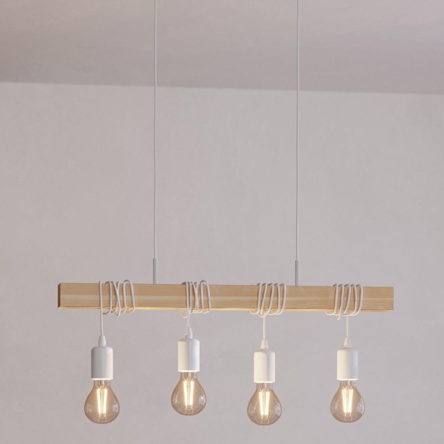 Eglo - Lustra ar auklu TOWNSHEND 4xE27/60W/230V