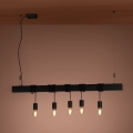 Eglo - Lustra ar auklu TOWNSHEND 5xE27/40W/230V melna