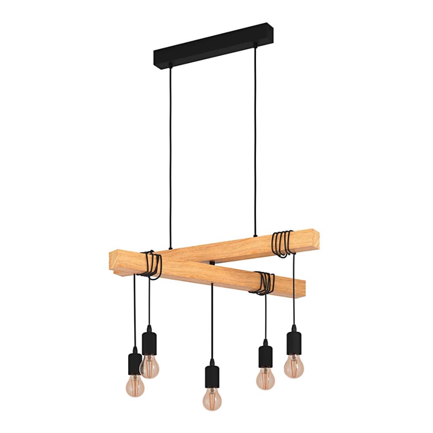 Eglo - Lustra ar auklu TOWNSHEND 5xE27/60W/230V
