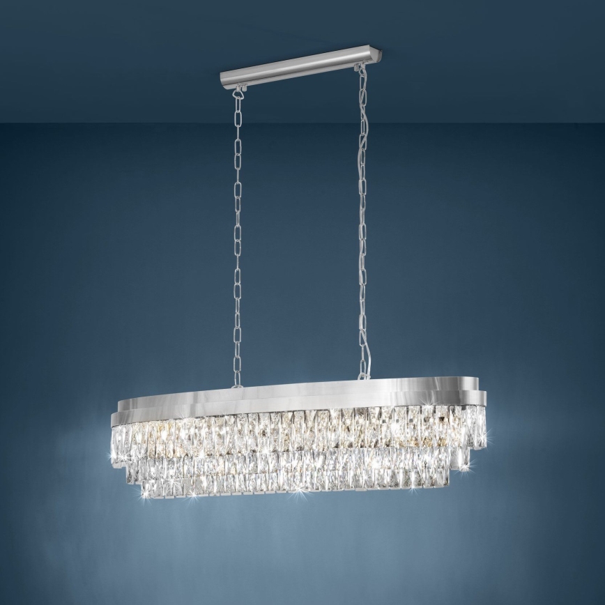 Eglo - Lustra ar ķēdi 13xE14/40W/230V spīdīgi hromēts