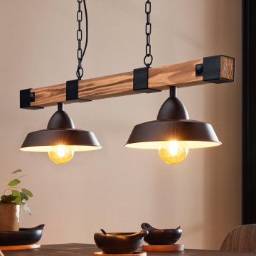 Eglo - Lustra ar ķēdi 2xE27/60W/230V - FSC sertificēts