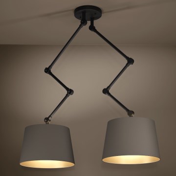 Eglo - Lustra ar stieni 2xE27/40W/230V brūna