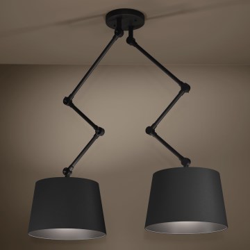 Eglo - Lustra ar stieni 2xE27/40W/230V melna