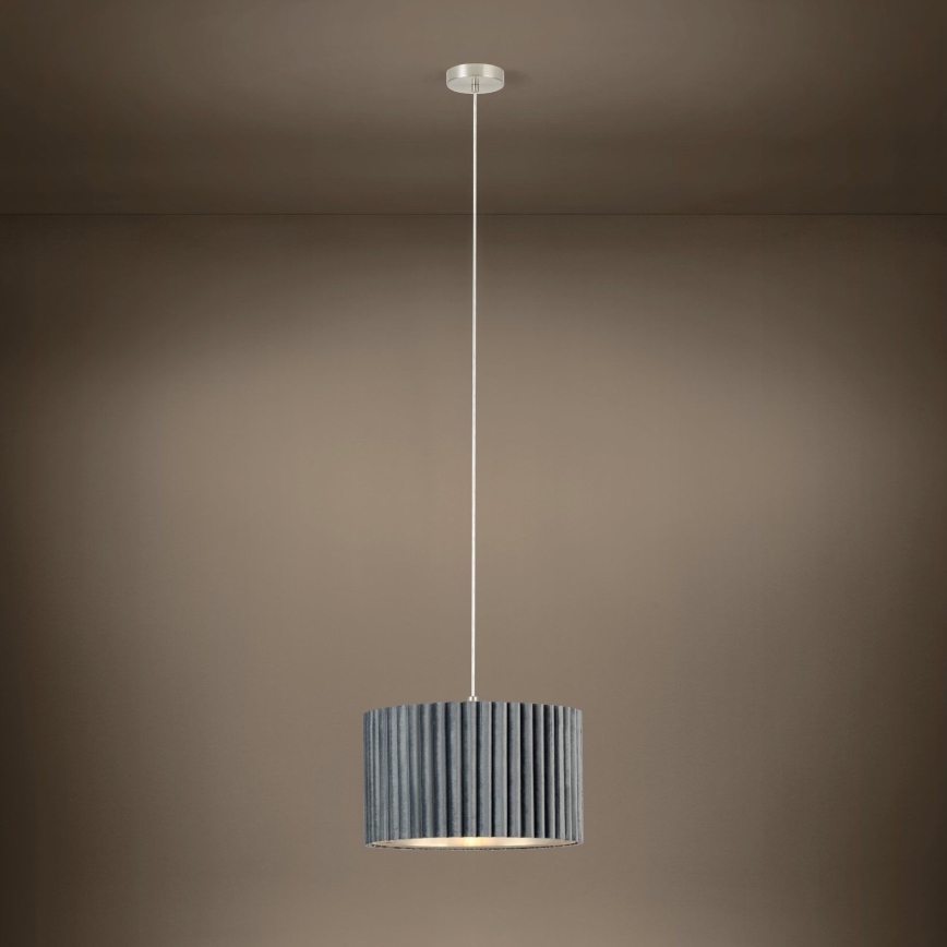 Eglo - Lustra uz auklas 1xE27/40W/230V pelēka