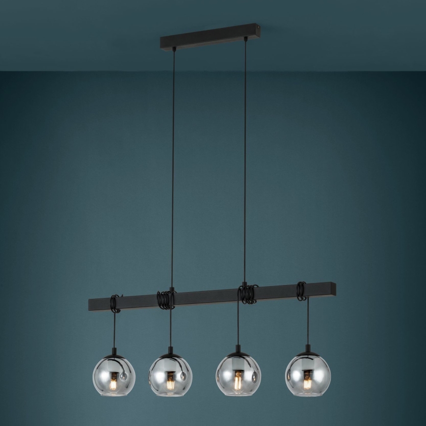 Eglo - Lustra uz auklas 4xE27/40W/230V
