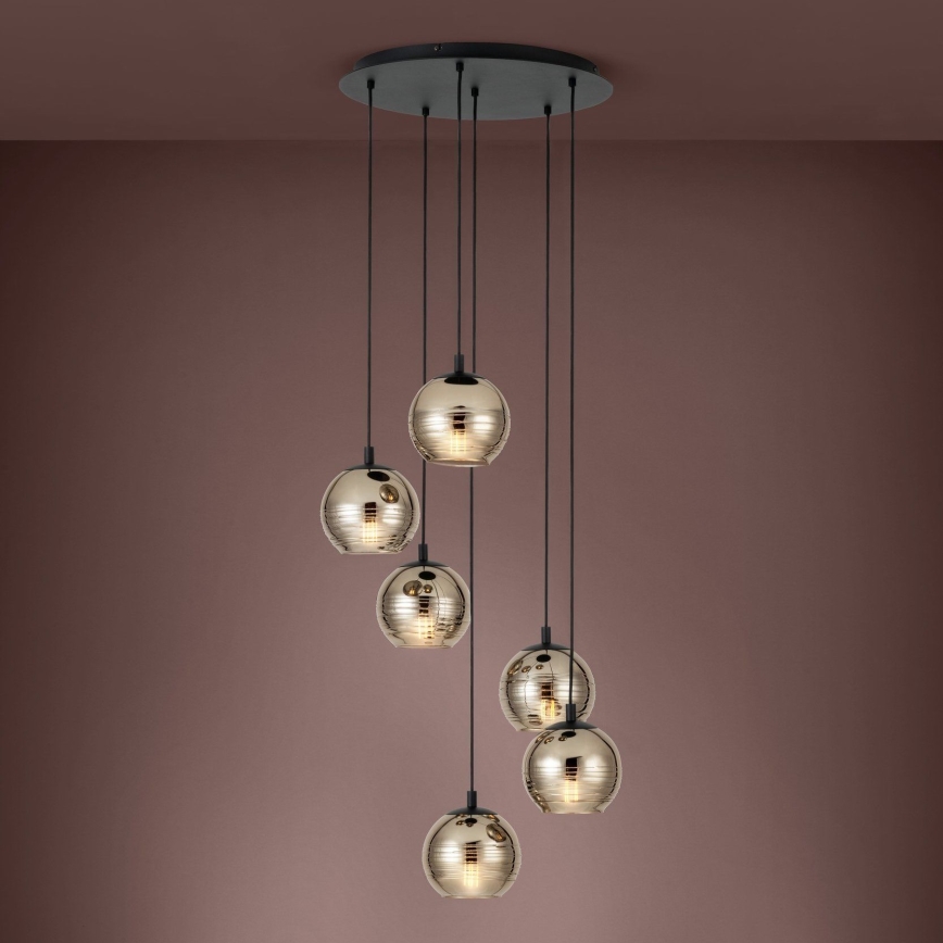 Eglo - Lustra uz auklas 6xE27/40W/230V