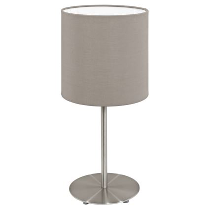 Eglo - Rezerves abažūrs galda lampai PASTERI pelēka d. 14,7 cm