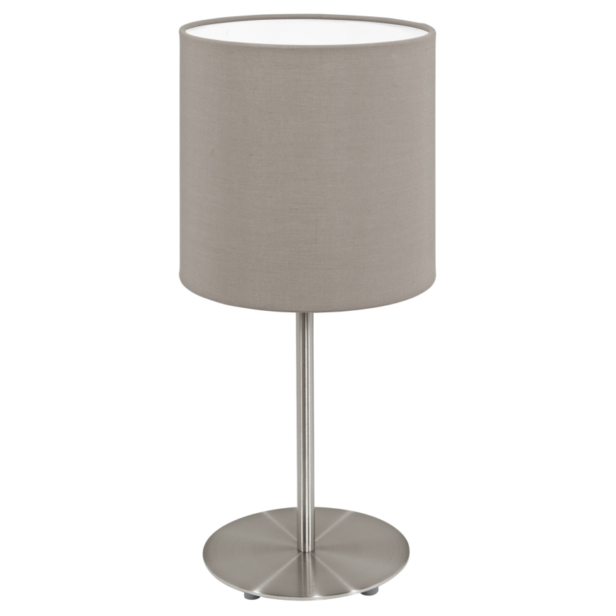 Eglo - Rezerves abažūrs galda lampai PASTERI pelēka d. 14,7 cm
