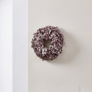 Eglo - Mākslīgo ziedu vainags d. 35 cm violeta