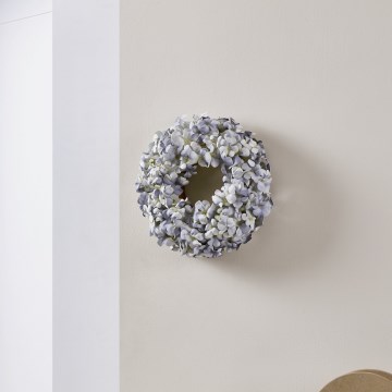 Eglo - Mākslīgo ziedu vainags d. 35 cm zila