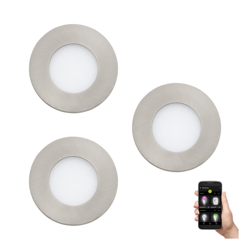 Eglo - OMPLEKTS 3x LED Aptumšojama vannas istabas lampa FUEVA-Z  LED/2,8W/230V IP44