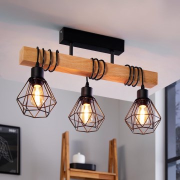 Eglo - pie griestīm stiprināma lustra TOWNSHEND 3xE27/60W/230V