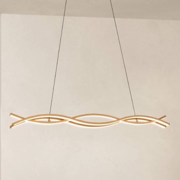 Eglo - piekaramā LED lustra uz troses LED/35W/230V bēša