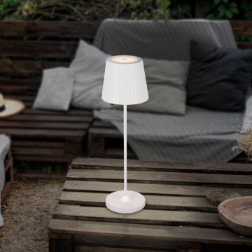 Eglo - regulējama LED āra uzlādējamā galda lampa LED/3,8W/5V 2400/3000/4000K 2000 mAh IP44 balta