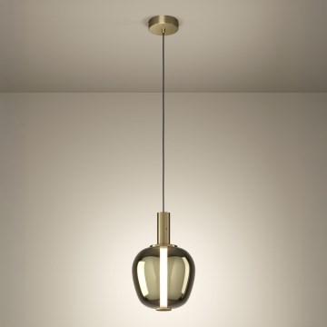 Eglo - regulējama LED lustra uz kabeļa LED/6W/230V + LED/1,6W zelta