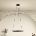 Eglo - regulējama LED lustra uz troses ar kustības sensoru 2xLED/25W/230V 2200-6500K Ø 80 cm brūna