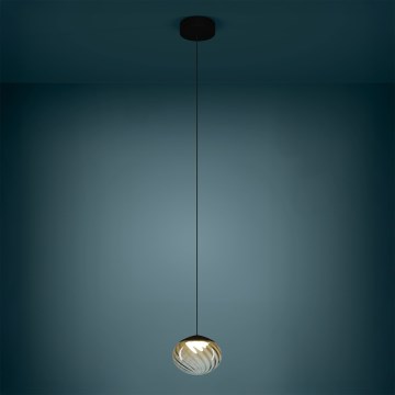 Eglo - regulējama LED lustra uz troses LED/5,8W/230V 2200-6500K bēša/dūmaina + tālvadība