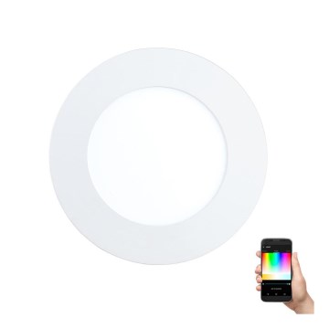 Eglo - Regulējams RGB LED iebūvējamais griestu gaismeklis FUEVA-C LED/5,4W/230V pr. 12 cm