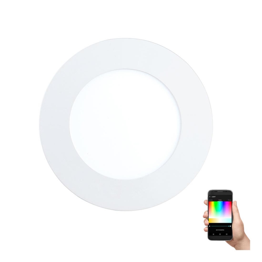 Eglo - Regulējams RGB LED iebūvējamais griestu gaismeklis FUEVA-C LED/5,4W/230V pr. 12 cm