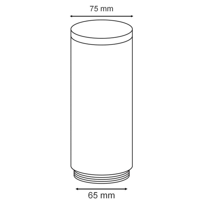 Eglo - Rezerves abažūrs āra lampai HELSINKI d. 7,5 cm
