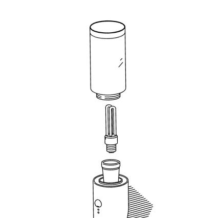 Eglo - Rezerves abažūrs āra lampai HELSINKI d. 7,5 cm