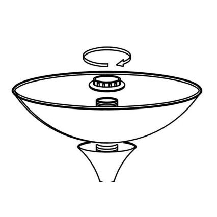 Eglo - Rezerves abažūrs lampai UP 2 27,5x8 cm balta