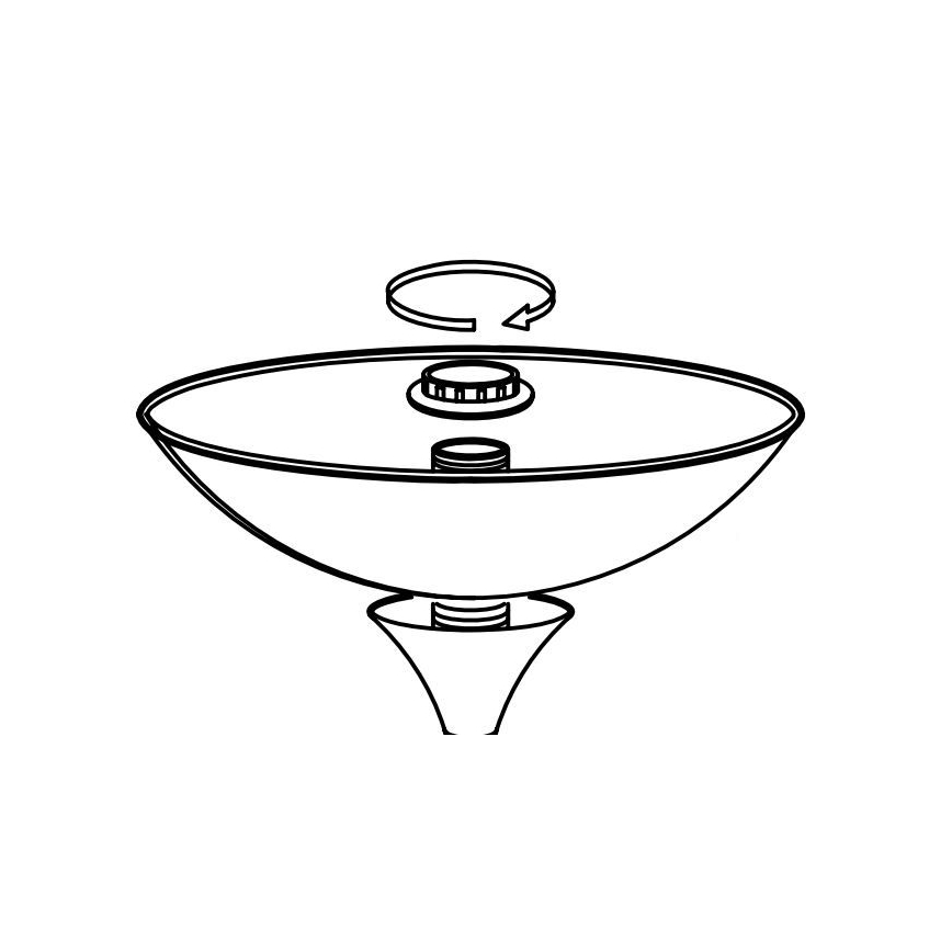 Eglo - Rezerves abažūrs lampai UP 2 27,5x8 cm balta