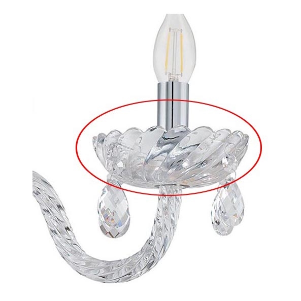 Eglo - Rezerves stikls BASILANO - bez piekariņiem