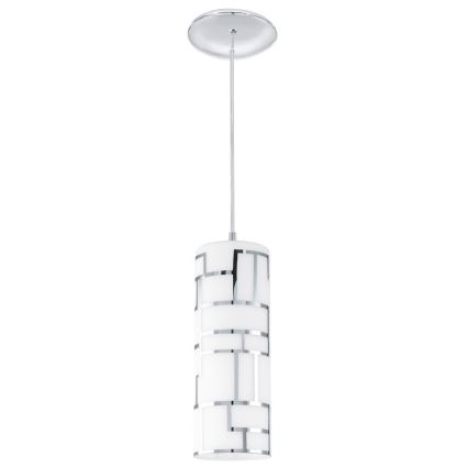Eglo - Rezerves stikls lustrai un lampa BAYMAN balta/spīdīgi hromēts