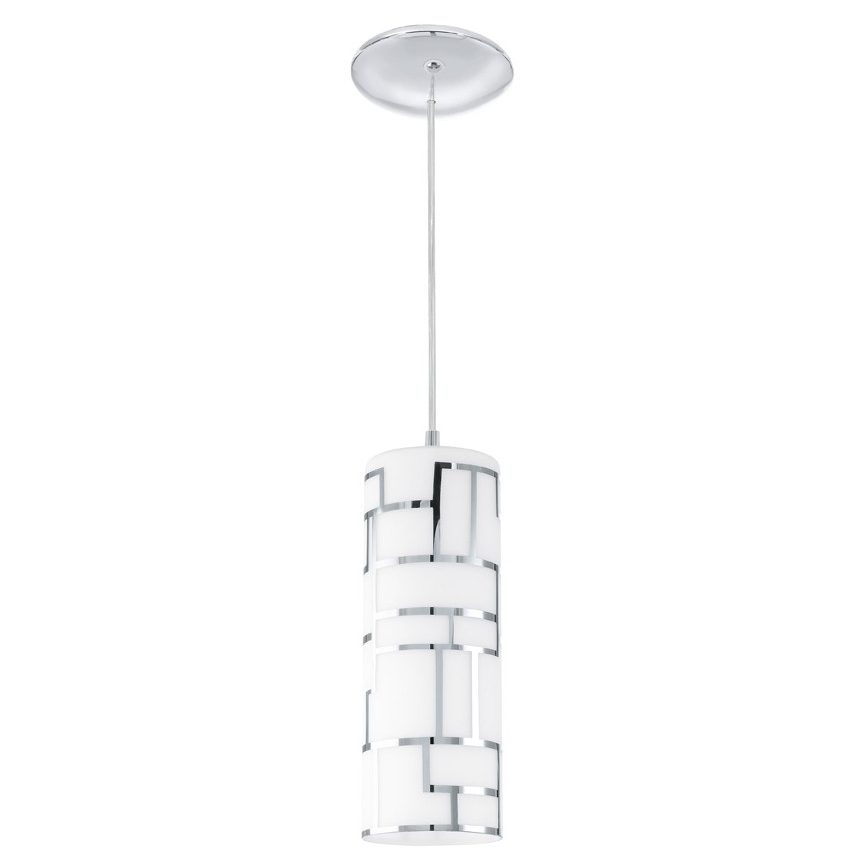 Eglo - Rezerves stikls lustrai un lampa BAYMAN balta/spīdīgi hromēts