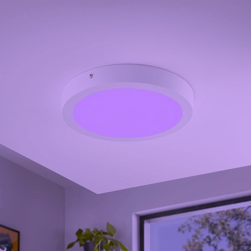 Eglo - RGBW Aptumšojama griestu lampa FUEVA-C LED/21W/230V